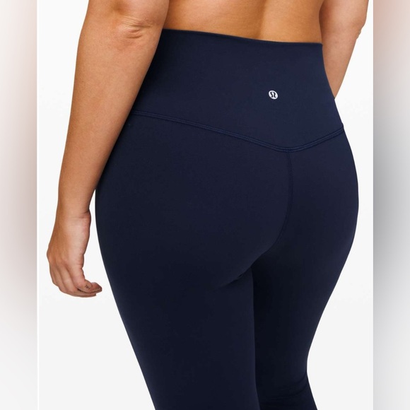 Lululemon Align Pant Il 25" in True Navy Sporty Activewear Gym Leggings Size 10 - Picture 9 of 13